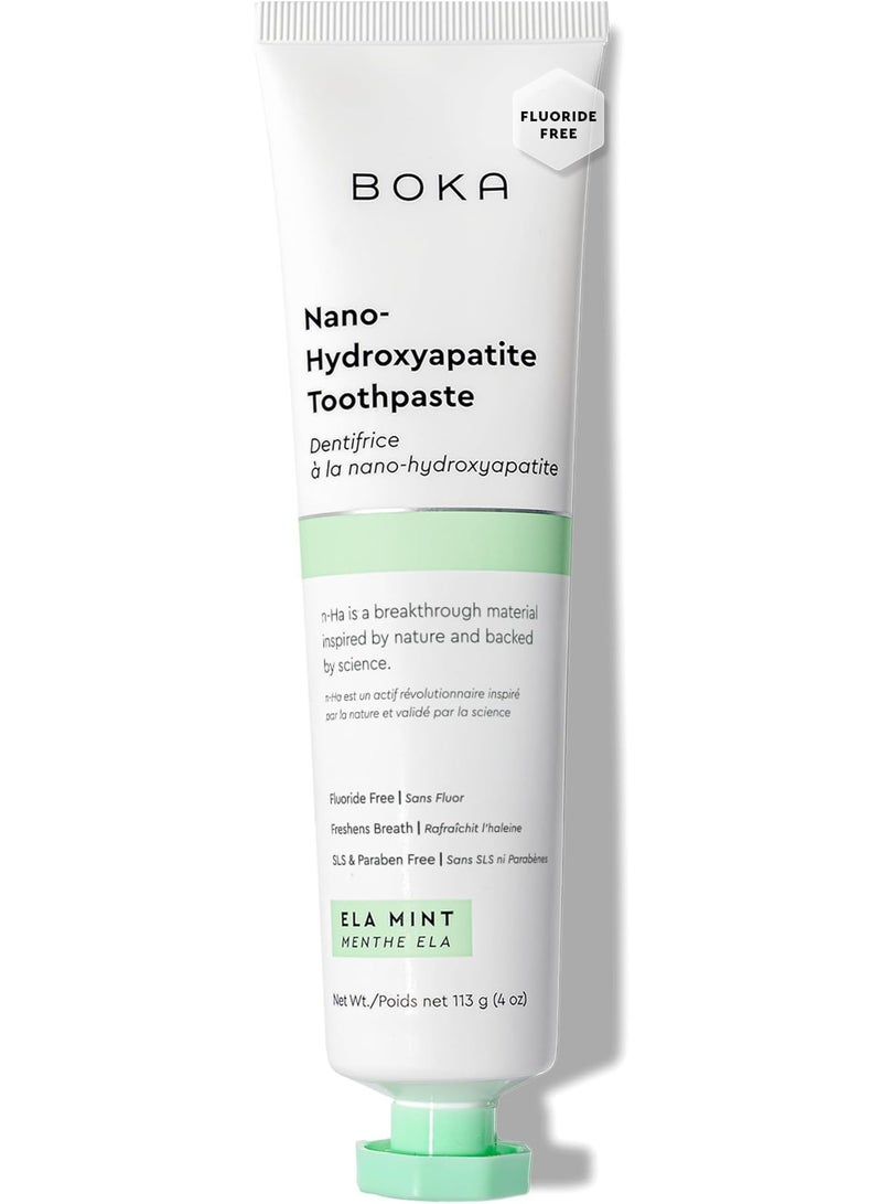 Boka Fluoride Free Toothpaste Nano Hydroxyapatite Ela Mint Flavor 113 g - Image 1